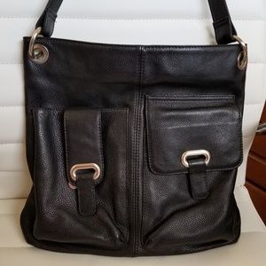 Clarks leather shoulder handbag